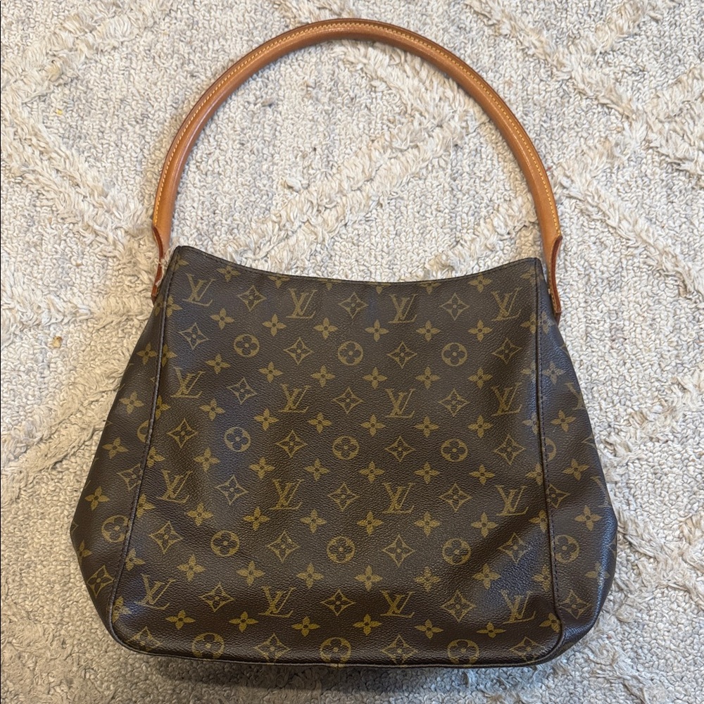 Louis Vuitton Brown Monogram looping Shoulder Bag